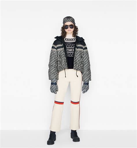 dior cream wrap coat|dior cropped down coat.